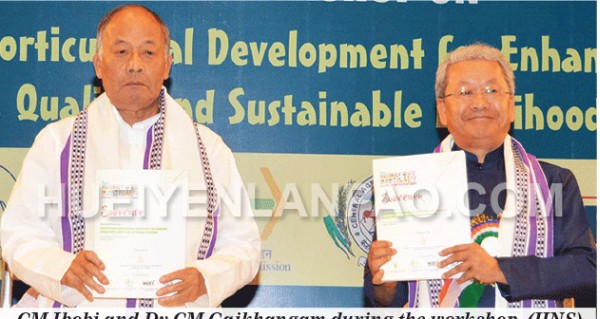 Chief Minister inaugurating Manipur National Horti Expo cum Workshop-2015