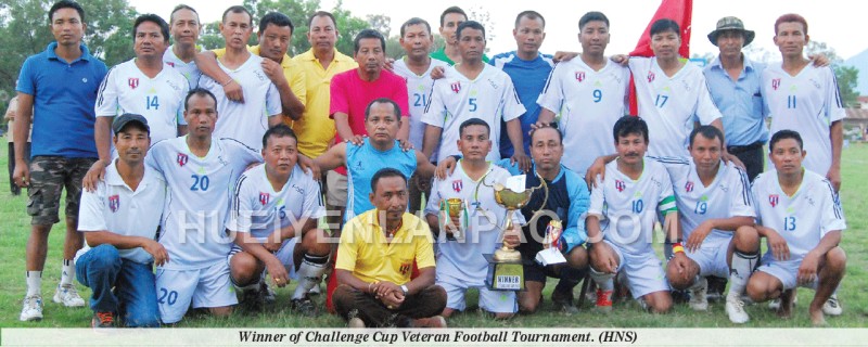 Winner of Challenge Cup Veteran Football Tournament