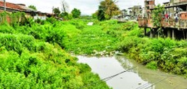 Nambul river with all the pollutants thrown in