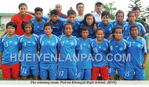The winning team- Poirou Khongjil High School