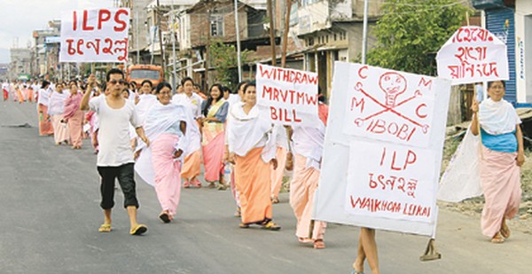 A rally being staged