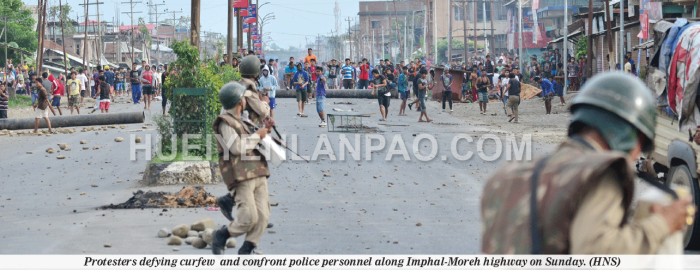 ILP protest continues in Thoubal