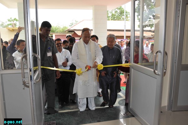 Chief Minister inaugurating a temporary campus for IIT Park and IIIT at Mantripukhri
