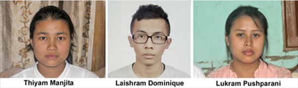 Thiyam Manjita, Laishram Dominique and Lukram Pushparani