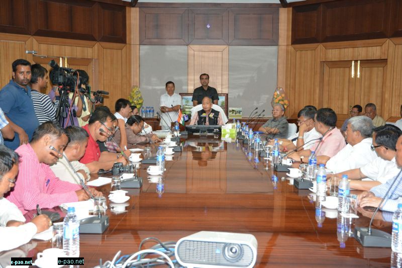 Press conference at Chief Minister's Secretariat on August 04 2015