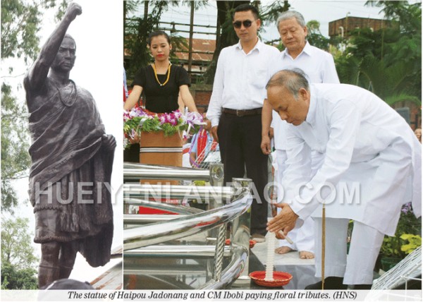 CM unveils statue  of Haipou Jadonang