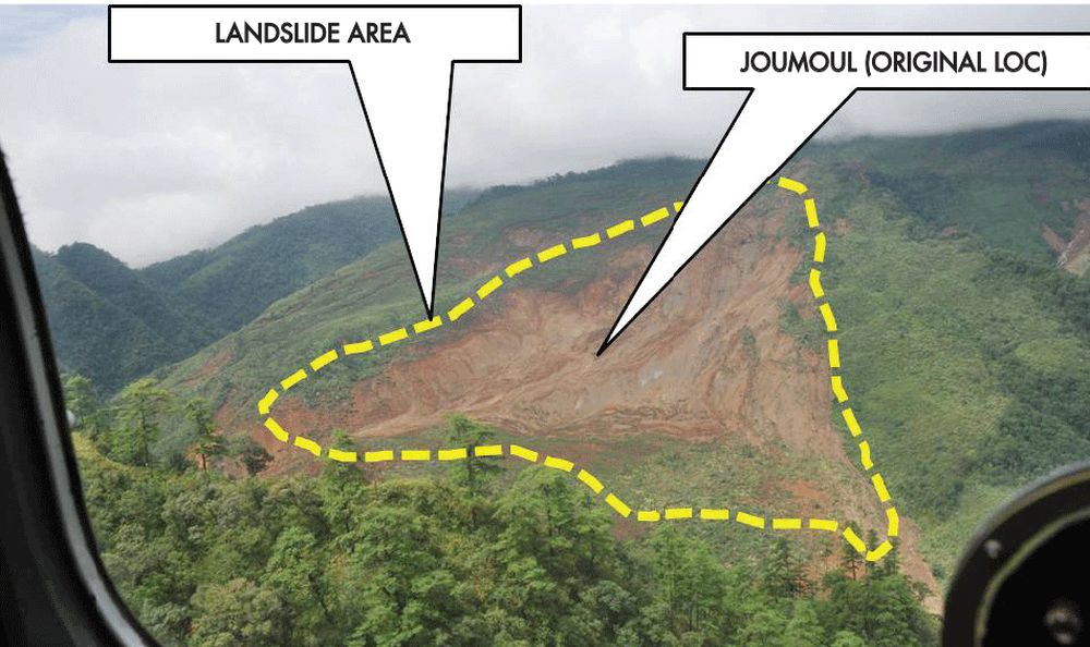 Landslide Tragedy : Recovery works begin at Joumoul in August 2015