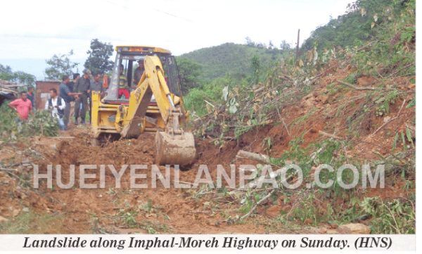 Landslides block Imphal-Moreh highway
