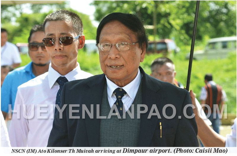 NSCN (IM) Ato Kilonser Thuingaleng Muivah arrives Dimapur