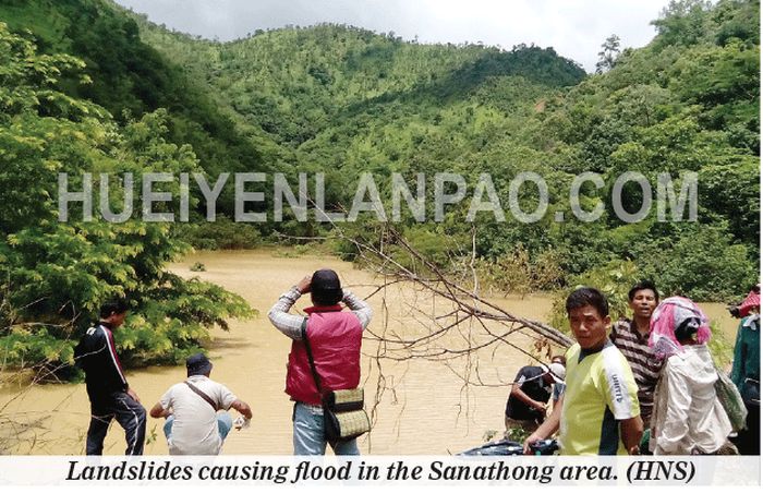 Landslide at Sanathong