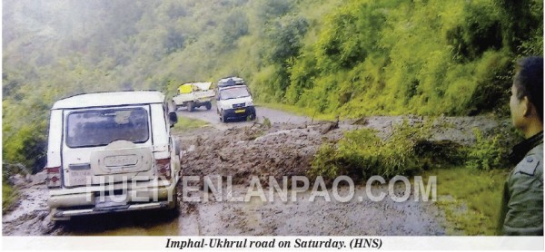 Massive landslides block Ukhrul-Imphal