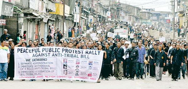A mass rally staged at CCpur on September 23