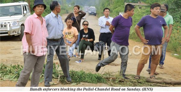 Bandh affects normal life in Chandel