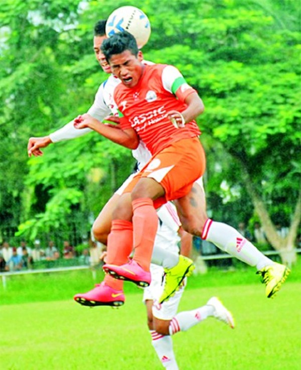 NEROCA FC and AIM players in action