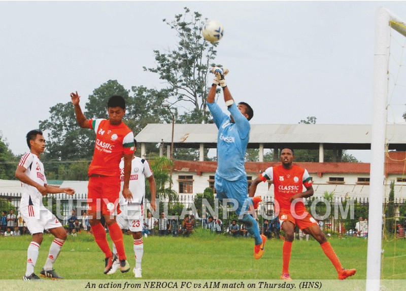10th Manipur State Football League 2015 : NEROCA FC, NISA move ahead