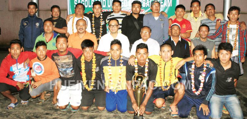  Sagolband United team   was given a rousing reception as the team arrived Imphal on Thursday
