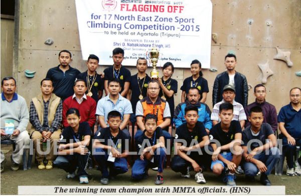 NE Sport Climbing Champion Manipur team felicitated