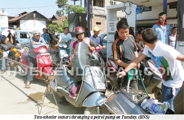 Imphal witnesses panic petrol buying