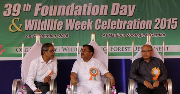 Dignitaries attending the 39th foundation day of Manipur Zoological Garden