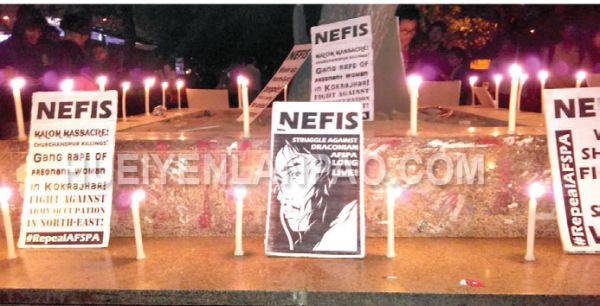 NEFIS organises Candle light vigil