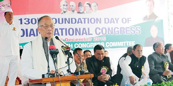 130th foundation day of Congress CM canvasses for local body polls