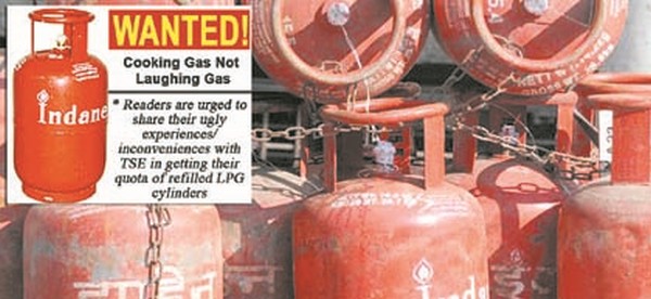 Wanted : Cooking gas not laughing gas !