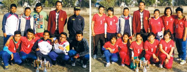 MU Men and Women Softball Tournament Manipur University lift men's, women's titles