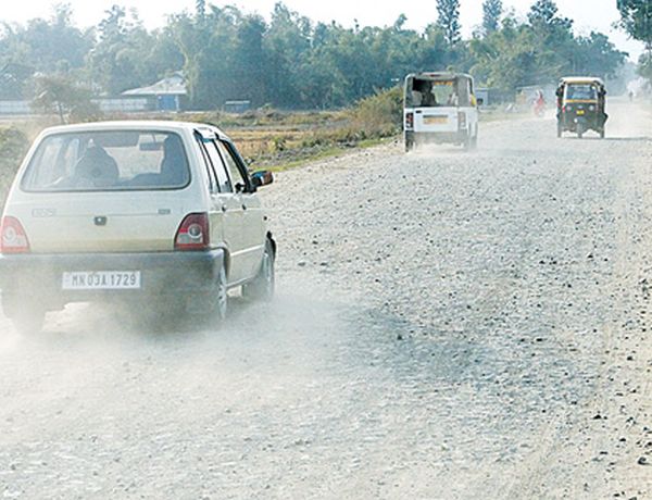 Imp-Sangaithel road in pitiable condition