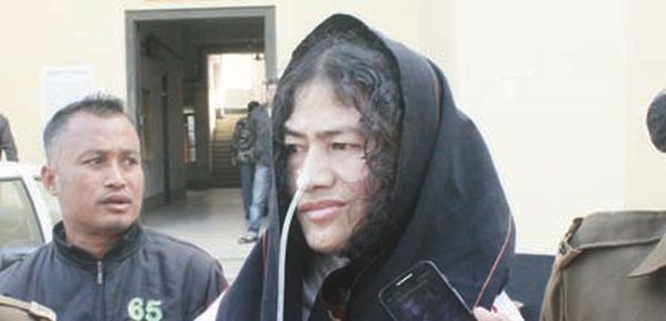 Sharmila outside the Court