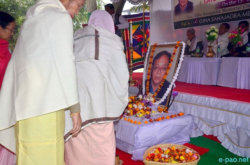 6th Death Anniversary of Late Ojha (Prof) N Sanajaoba at Lairikyengbam Leikai Imphal :: 13th December 2015