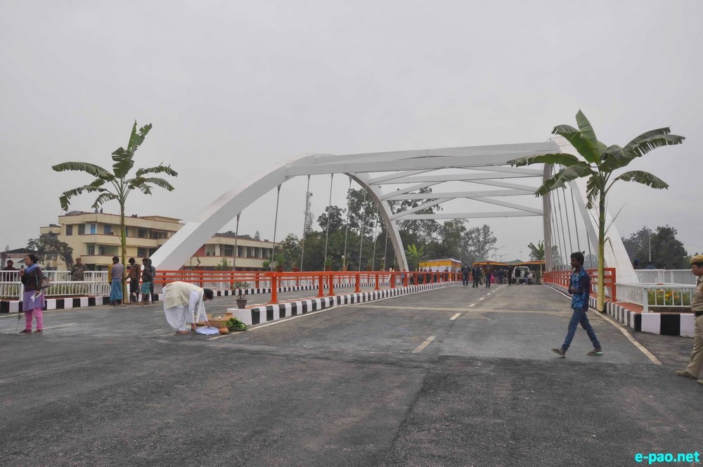 Sanjenthong Bridge inaugurated by the Chief Minister of Manipur , O Ibobi :: November 18 2015