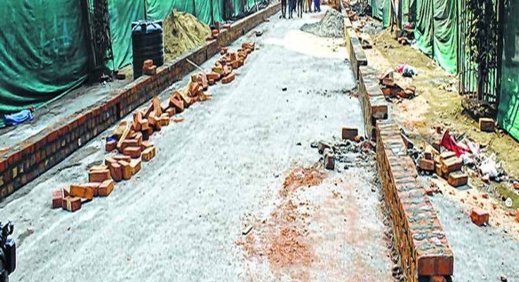 File pic of the space marked for the temporary market at Thangal bazar