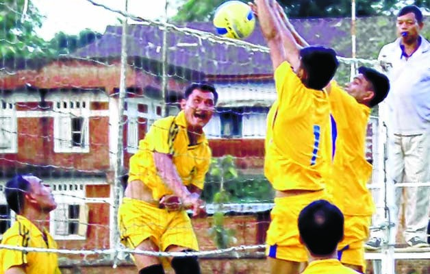Kesho Sr Volleyball Tourney Jiribam Police beat 87 CRPF