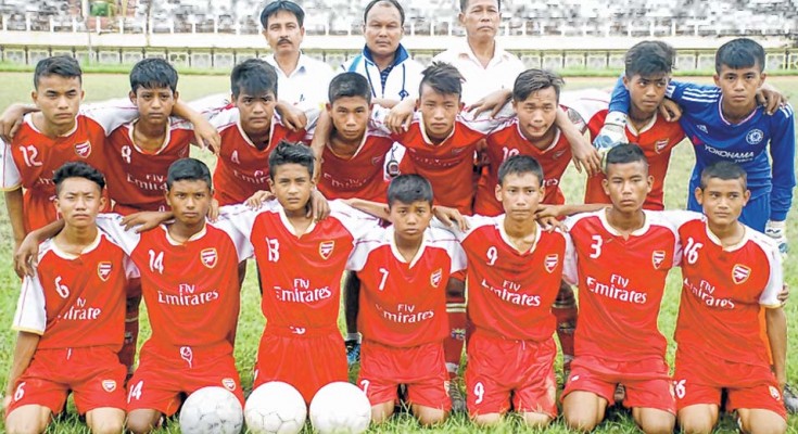 Imphal East Subroto Football Lamlai HS lift U-14 boy's title