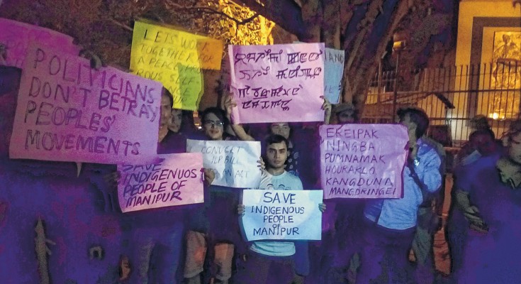 MSAD protests at Delhi