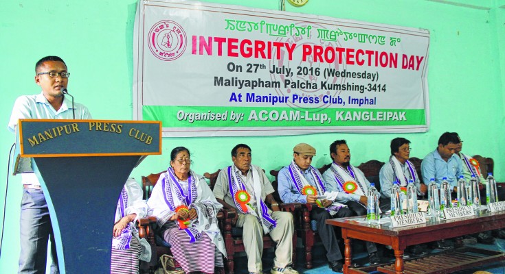 ACOAM  Lup, Kangleipak observed Integrity Day