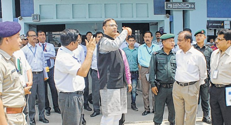 Union Minister inspects Imphal airport