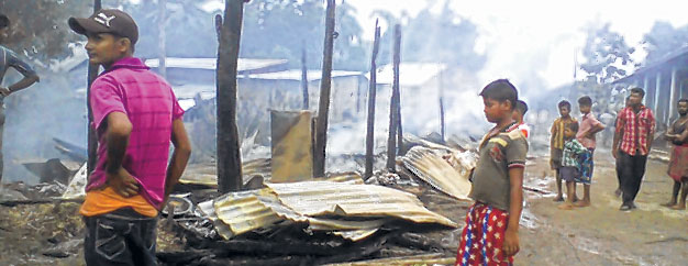 11 shops razed to the ground in Jiri inferno