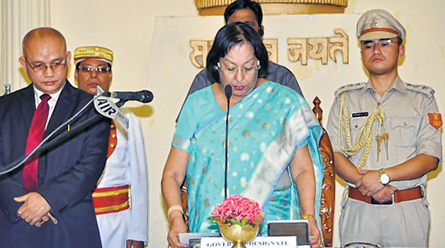 Dr Najma A Heptulla sworn in as 18th Governor