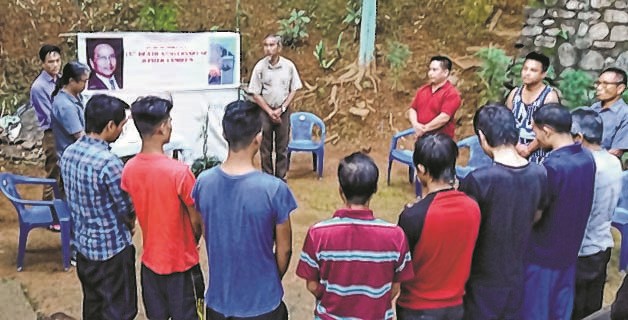 9/11 observed at Imphal Tributes paid to Jupiter Yambem