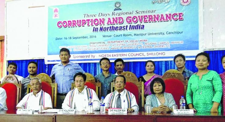 Seminar on 'Corruption and Governance in NE'