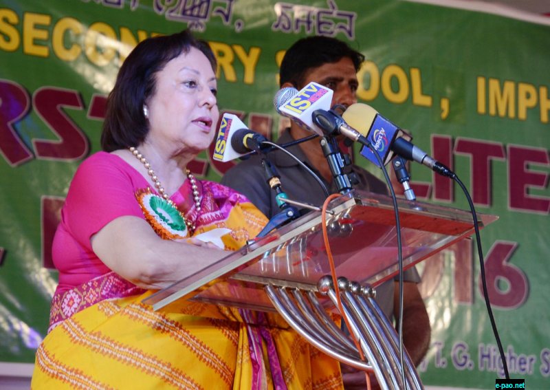 Governor Dr Najma Heptulla at Annual freshers meet of Tamphasana Girls Higher Secondary School