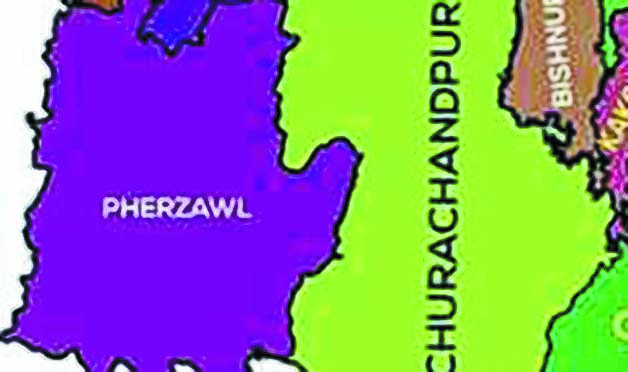Map of Pherzawl district   
