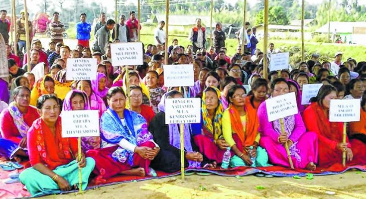 Protest erupts at Tentha