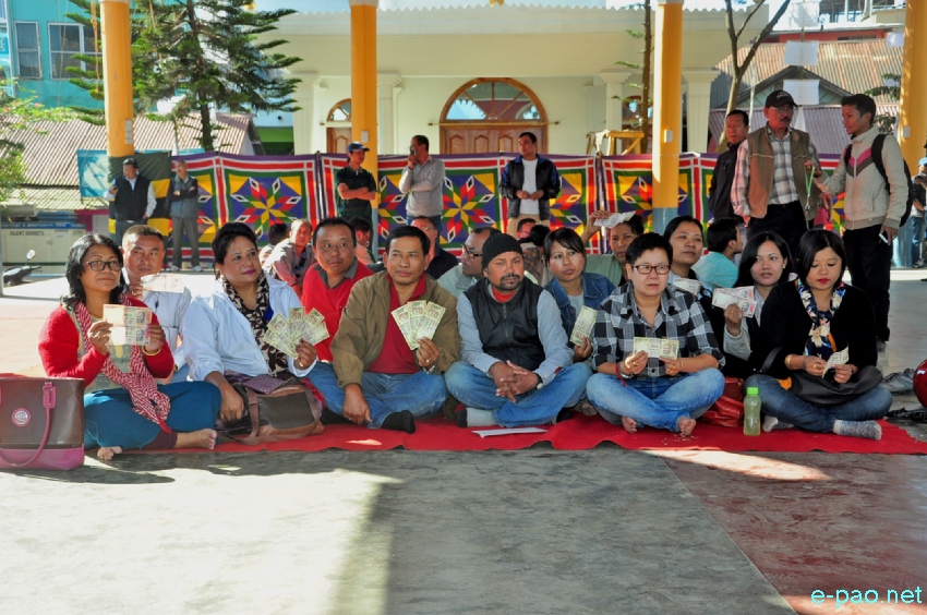 Sit-in-Protest at Imphal on hardship caused by Demonetisation of Rs 500 / 1000 notes  :: November 18 2016