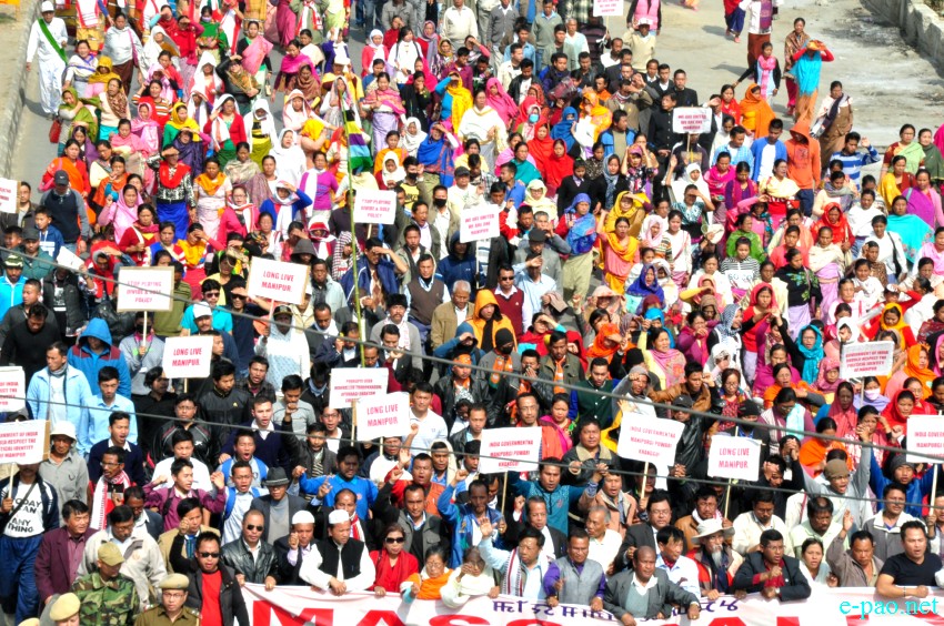 Mass Rally for the common future of Manipur from THAU Ground to Khuman Lampak :: 06th February 2016