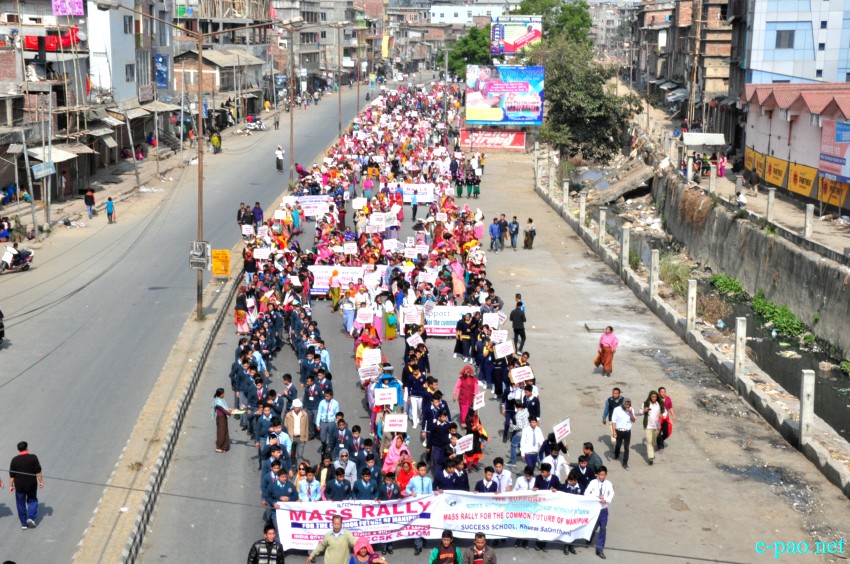 Mass Rally for the common future of Manipur from THAU Ground to Khuman Lampak :: 06th February 2016