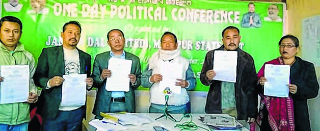 JD (U) releases manifesto Party to go alone in all 60 seats