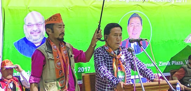 BJP candidate Sword Vashum kicks off poll campaign