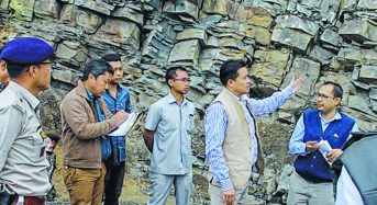 Biswajit inspects Imp-Jiri route